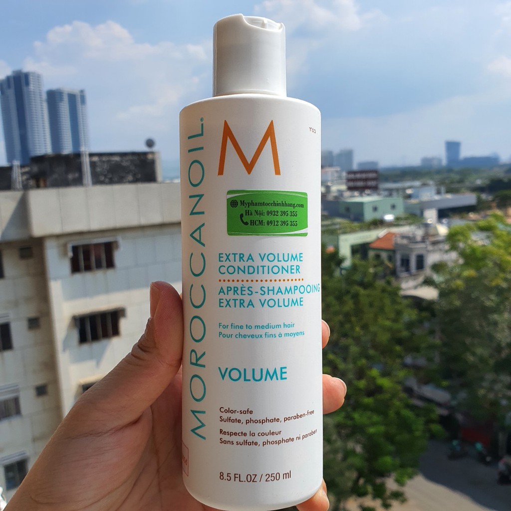 DẦU GỘI XẢ MOROCCANOIL EXTRA VOLUME TĂNG PHỒNG 250ML*2