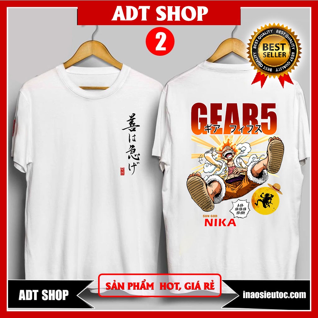 🔥HOT🔥BST áo phông One Piece Zoro Lù Ace in hình đẹp ⚡ Mẫu Áo in hình Luffy Gear 5 giá cực rẻ