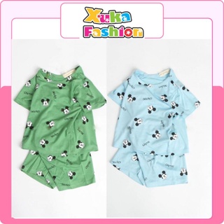 Bộ minky mom thun lạnh mickey cho bé 6-17kg