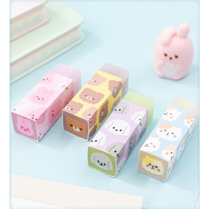 Gôm Tẩy Bút Chì, Tẩy Mềm 2B Hình Động Vật Dễ Thương, Dùng Cho Học Sinh, Sinh Viên, Văn Phòng Phẩm