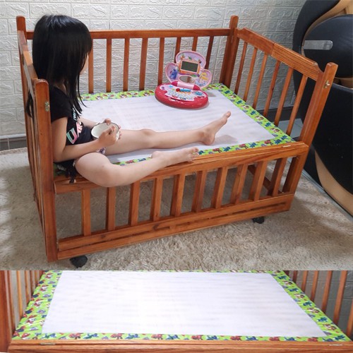 [GIÁ XẢ HÀNG TỒN ]Giường lưới cho bé khung bằng gỗ an toàn cho bé tắm nắng hoặc dùng thay trẻ sơ sinh