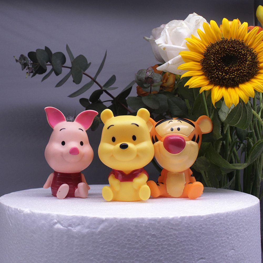 Mô Hình Nhân Vật Gấu Pooh Và Minnie REBUY1 Trang Trí Bánh Kem