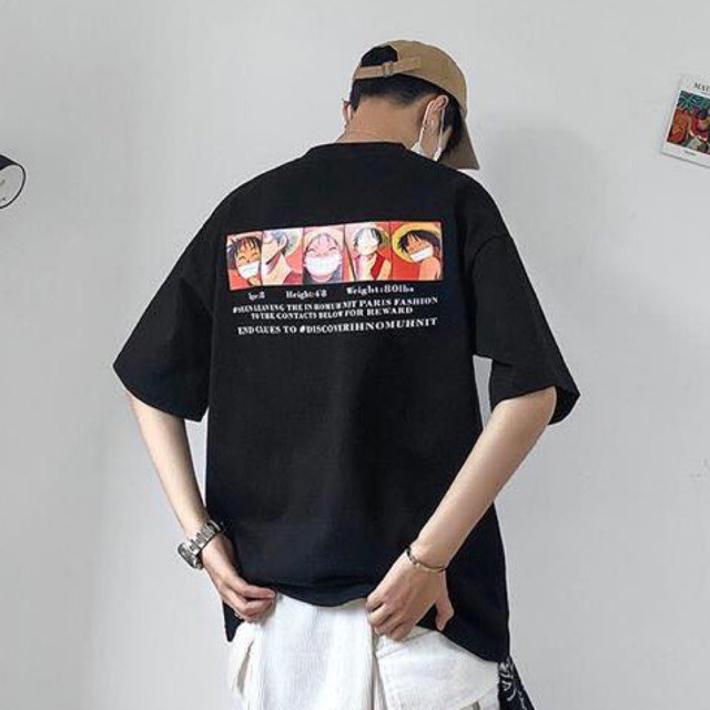 [ Có Ảnh Thật ] Áo thun tay lỡ form rộng unisex - Áo phông nam nữ oversize - T shirt luffy mới a