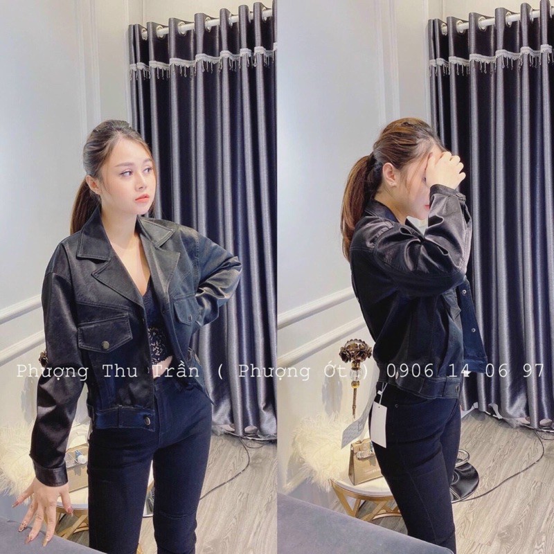 Siêu Hót- Áo Khoác Da Nhung Khuy Lưng Hottrend | BigBuy360 - bigbuy360.vn