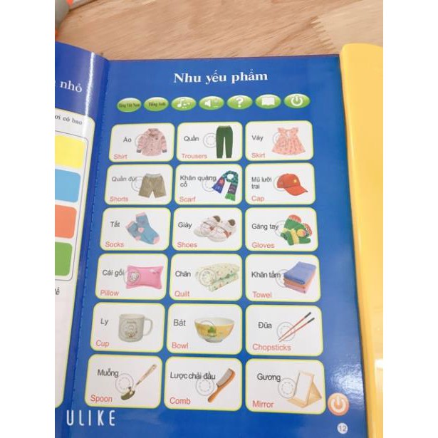 Sách quý song ngữ sách tập đọc nói cho bé mẫu giáo