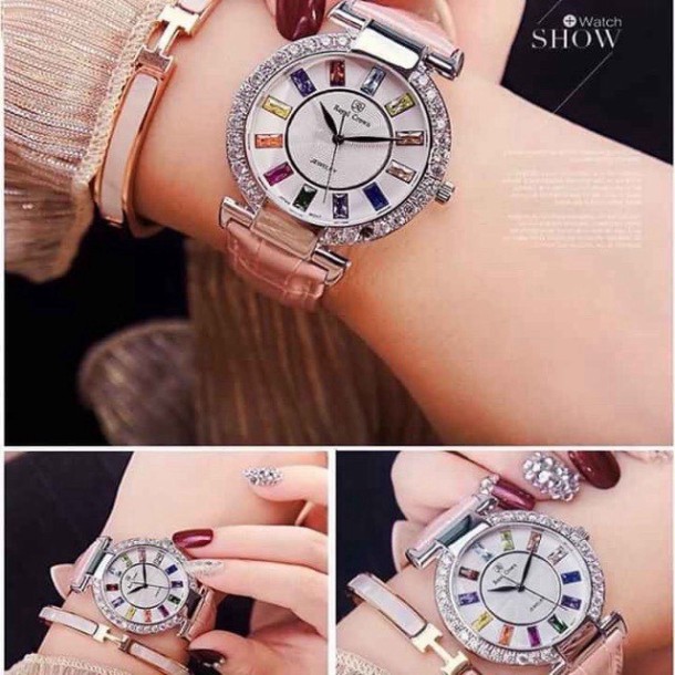 (Bảo hành 12 tháng) Đồng hồ nữ Royal Crown 4604, dây da mềm, tặng box | BigBuy360 - bigbuy360.vn