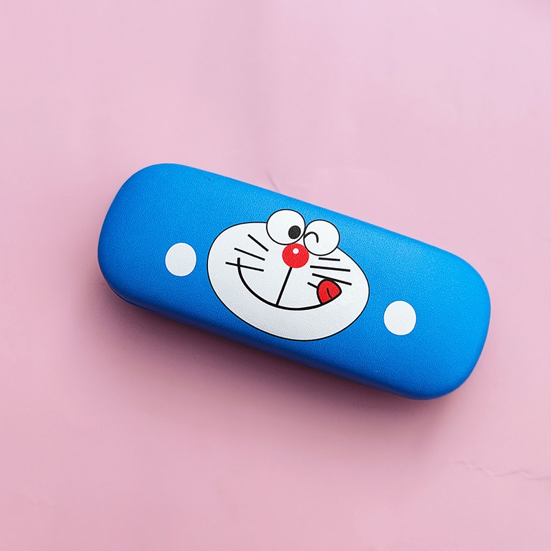 Run Rẩy A Dream Kính Mắt Xanh mập mạp sáng tạo hộp kính hoạt hình thu hộp máy mèo đinh đang mèo học sinh hộp kính mắt