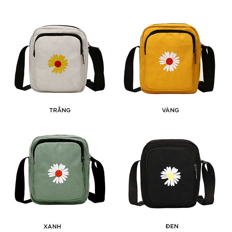 Túi vải bố canvas tote đựng đồ quần áo đeo vai thời trang nhỏ giá rẻ LOT STORE TX520