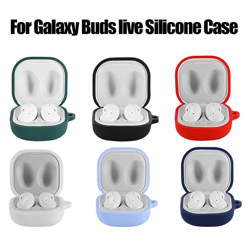 Vỏ Bảo Vệ Hộp Sạc Tai Nghe Galaxy-Buds Live Bằng Silicon Chống Bụi Có Thể Giặt Sạch