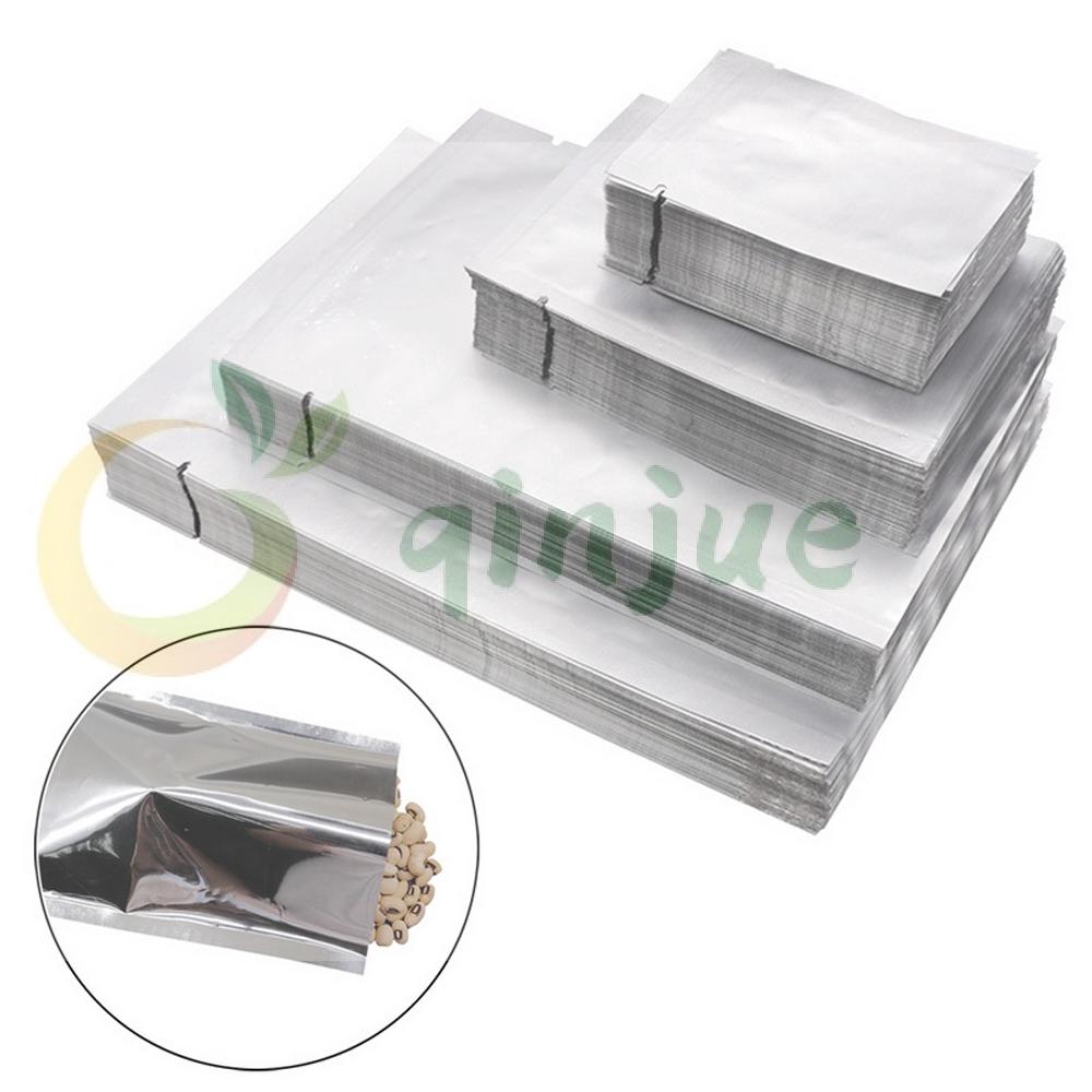 QINJUE 100PCS|Household Saran Wrap Food Grade Kitchen Supplies Aluminium Foil Bags