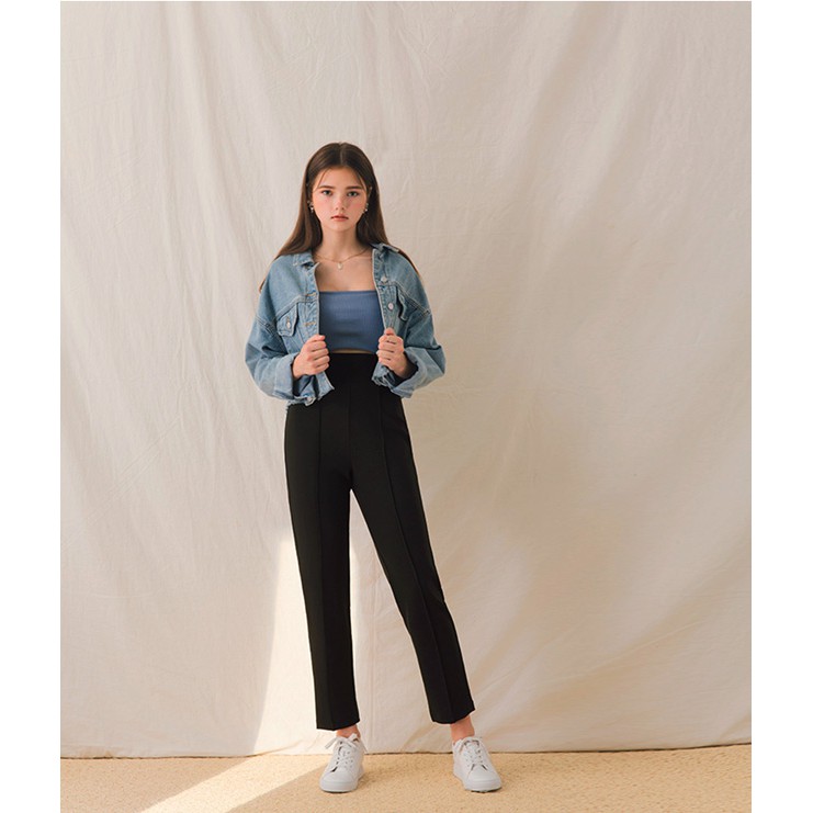 Quần ống đứng li trước cạp cao khó nhăn nữ Air Space 2031823011 | BigBuy360 - bigbuy360.vn