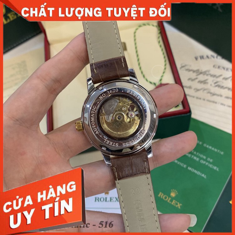 (Rolex.automatic)  [Máy cơ- Bảo hành 12th] Đồng hồ nam Ro.lex -MÁY CƠ 40 mm hàng cao cấp- bảo hành 12th Ro_collections -