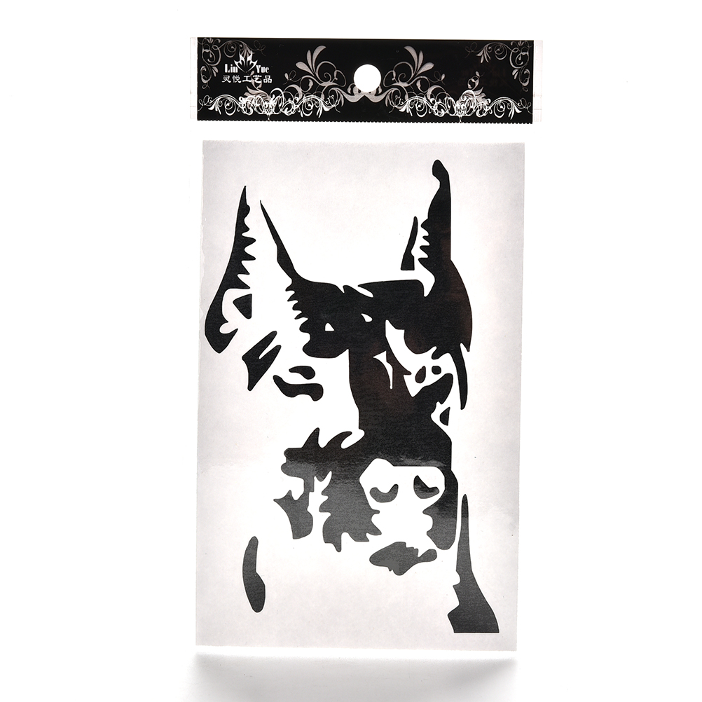 1 Miếng Dán Phản Quang Hình Chú Chó Thời Trang Trang Trí Xe Hơi / Xe Máy