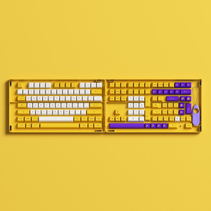 Set keycap AKKO Los Angeles - (PBT DoubleShot/ASA profile/158 nút)