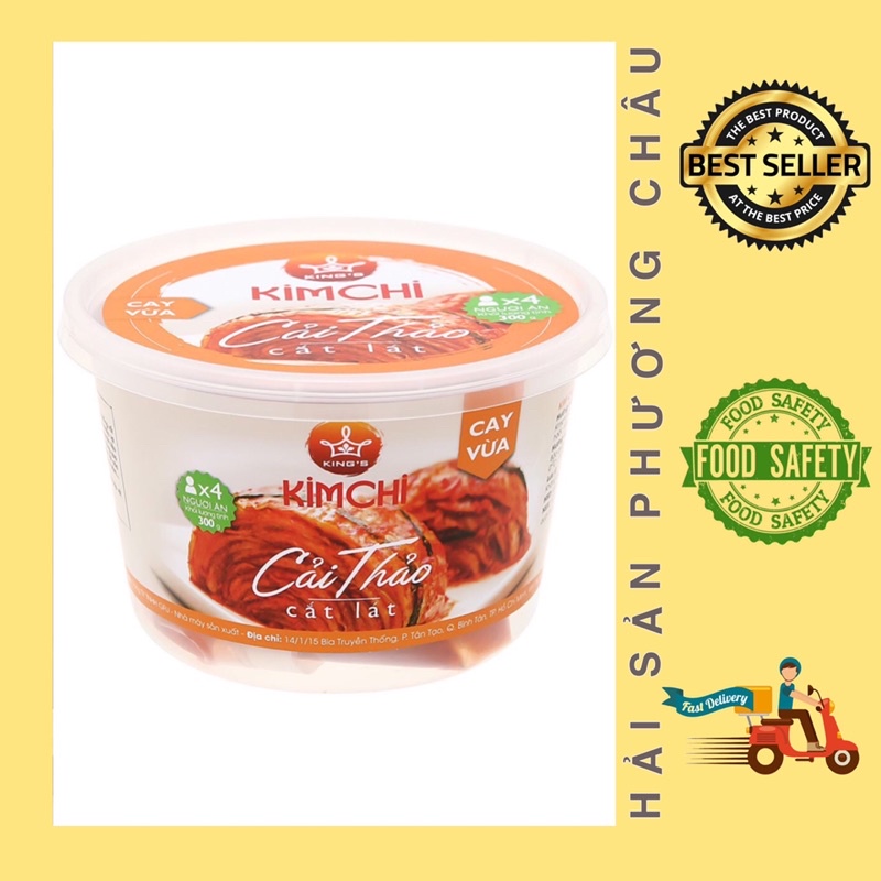 Kim chi cải thảo cay vừa Hàn Quốc ăn kèm thịt nướng siêu ngon 300g