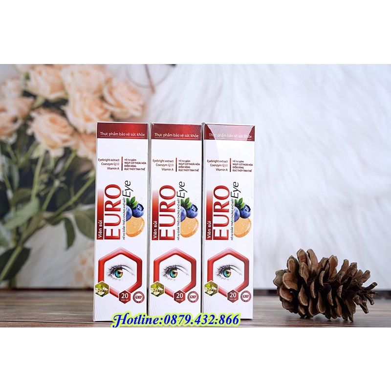 Viên Sủi Sáng Mắt EuroEye Hỗ Trợ Giảm Khô Mắt, Nhìn Mờ