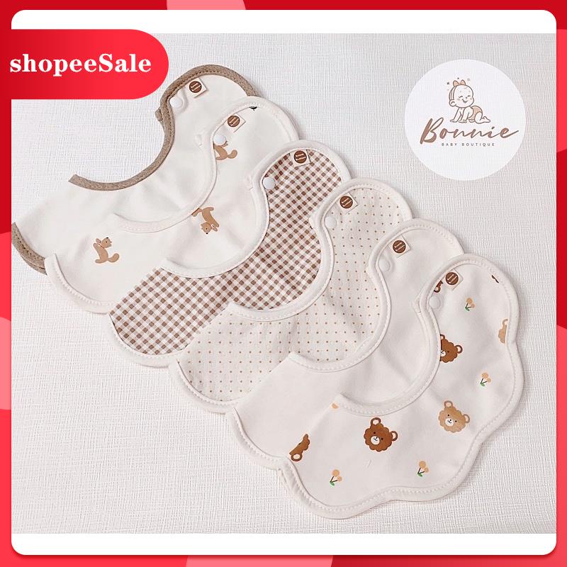 Yếm cổ hoa Hàn Quốc Vella Bunnie Blossom cho bé từ 0-36m+, thời trang, ăn dặm.