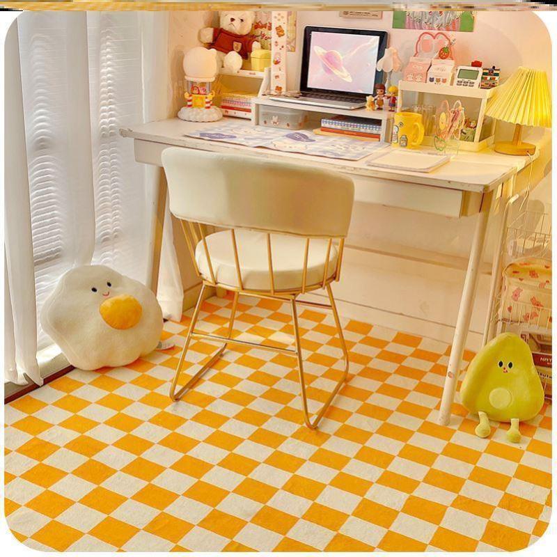 Tấm thảm trải sàn chống trượt họa tiết ô vuông phong cách Morocco