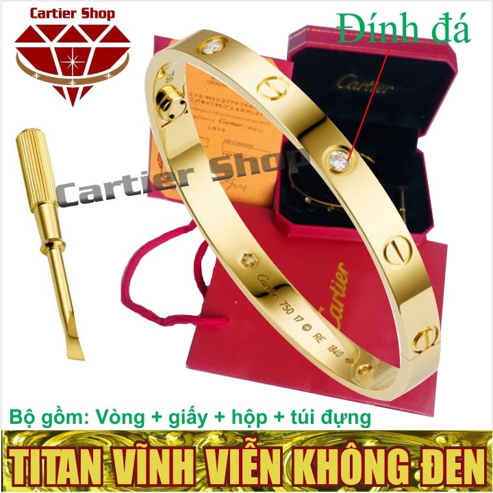 VÒNG TAY CATIER TITAN VÀNG, HỒNG, TRẮNG | LẮC TAY CARTIER