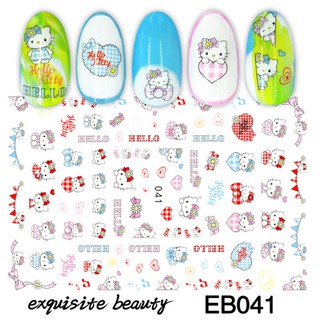 Sticker dán móng mèo hello kitty