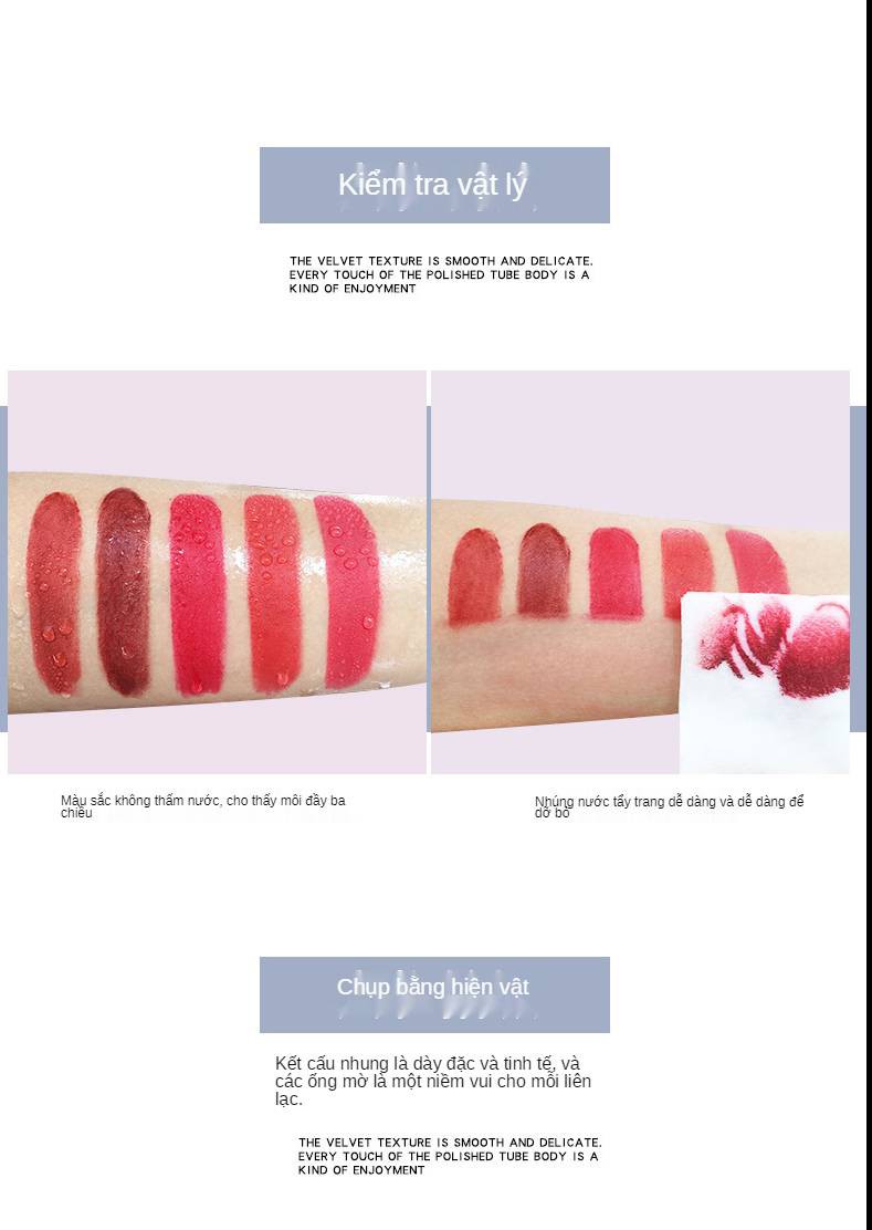 [Hàng mới về] Set son môi YANGMEI dưỡng ẩm chống nước lâu trôi tông màu trẻ trung xinh xắn | BigBuy360 - bigbuy360.vn
