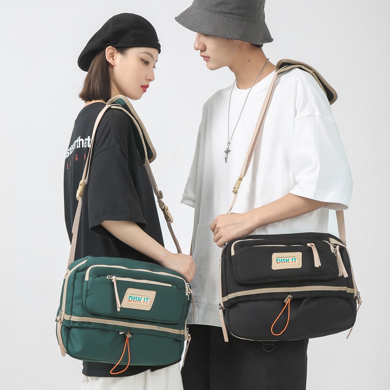 Túi đeo chéo Prettyzys phong cách Hàn Quốc 2022 sức chứa lớn 14 inch cho sinh viên đại học