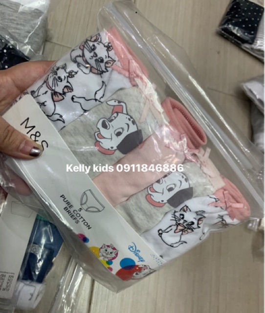 Set 3,5 quần chip bé gái