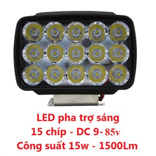 Đèn pha led trợ sáng 9-85v / 15w
