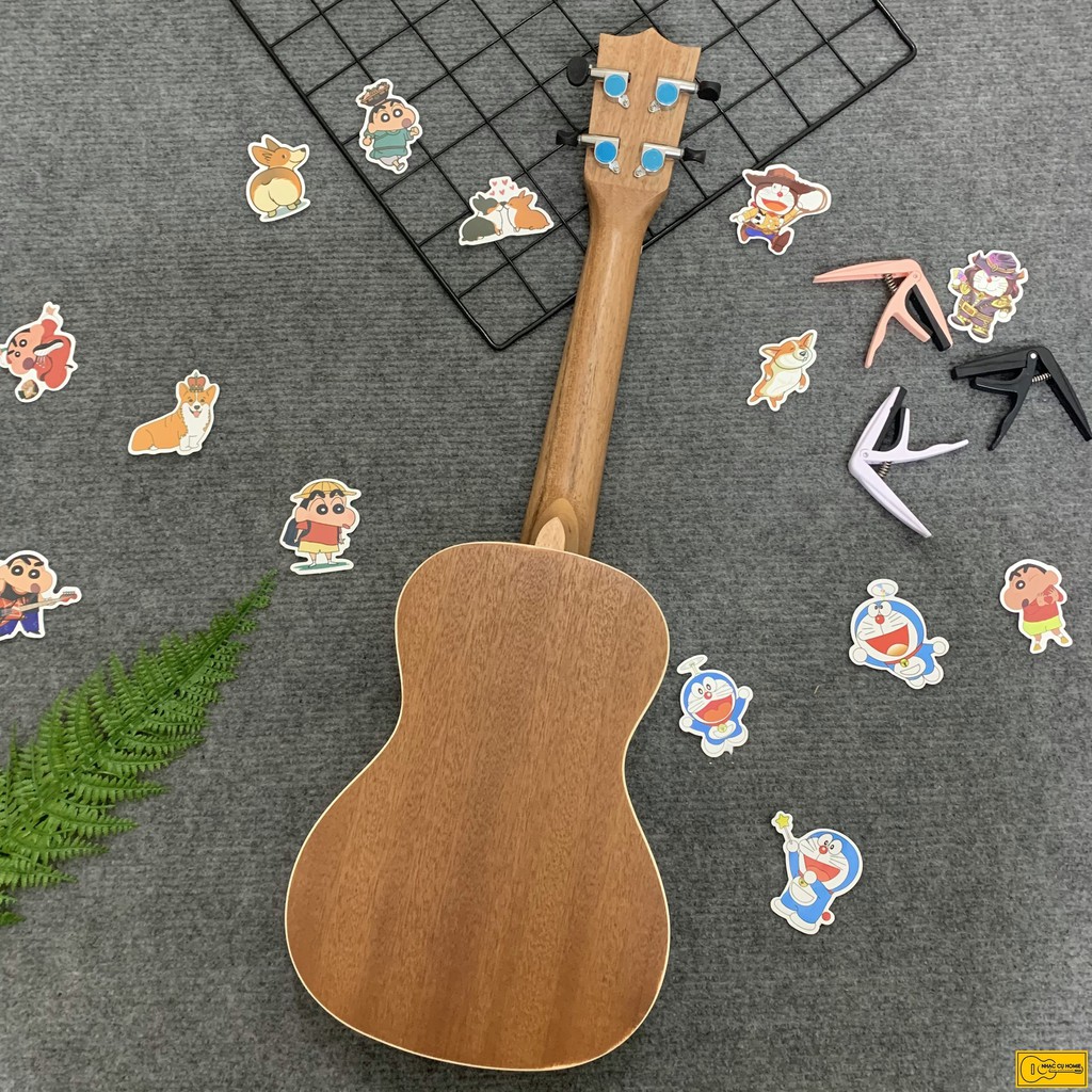 ĐÀN UKULELE CONCERT 23INCH DEVISER HỌA TIẾT HOA LÁ