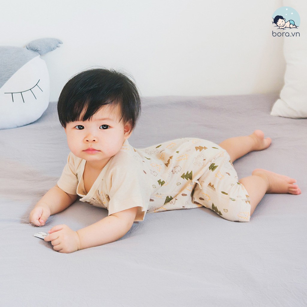 Body đùi cotton hữu cơ tự nhiên 100% cho bé