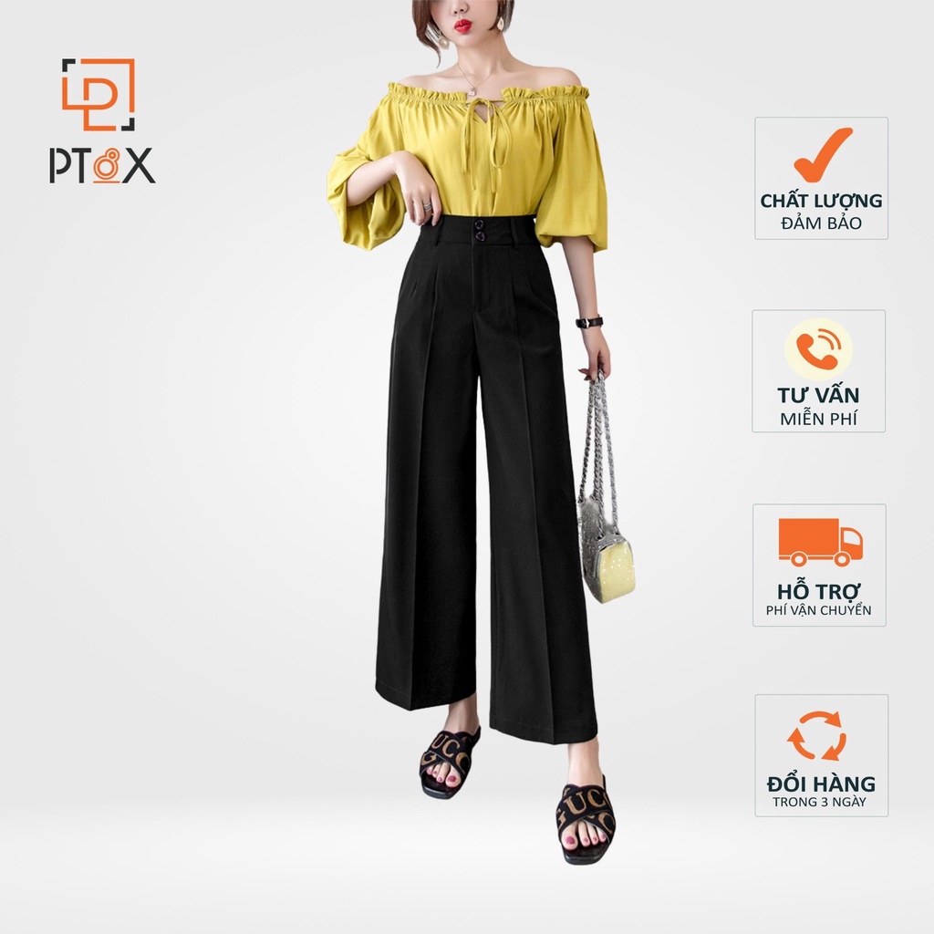 Quần culotes 2 khuy siêu tôn dáng hàng VNXK