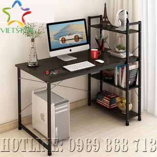 Bàn học liền giá sách