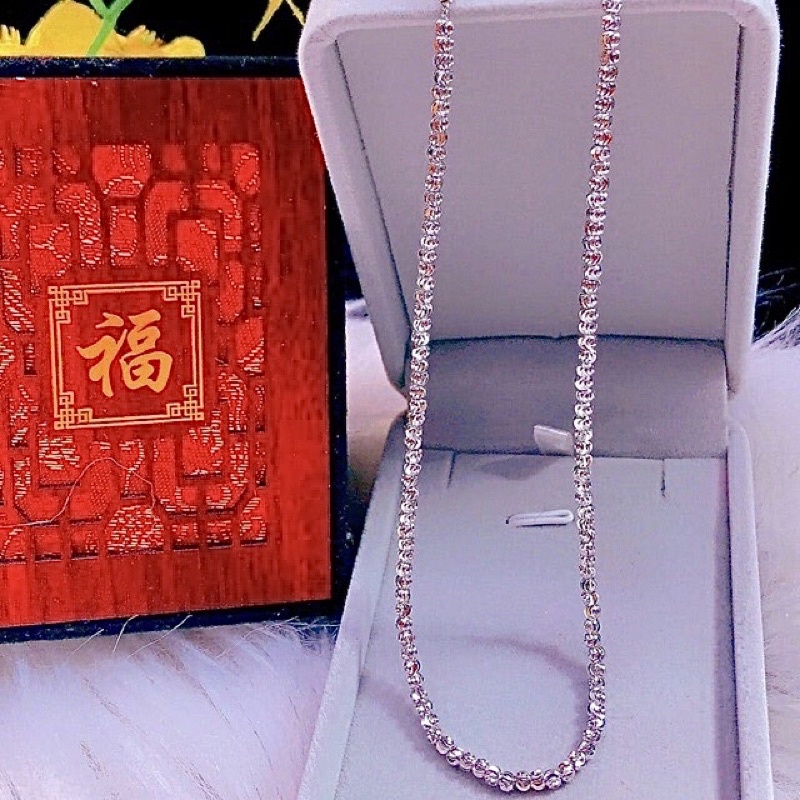Dây chuyền nữ bi nhỏ mạ bạch kim dễ đeo - Phong cách thời trang hot trend