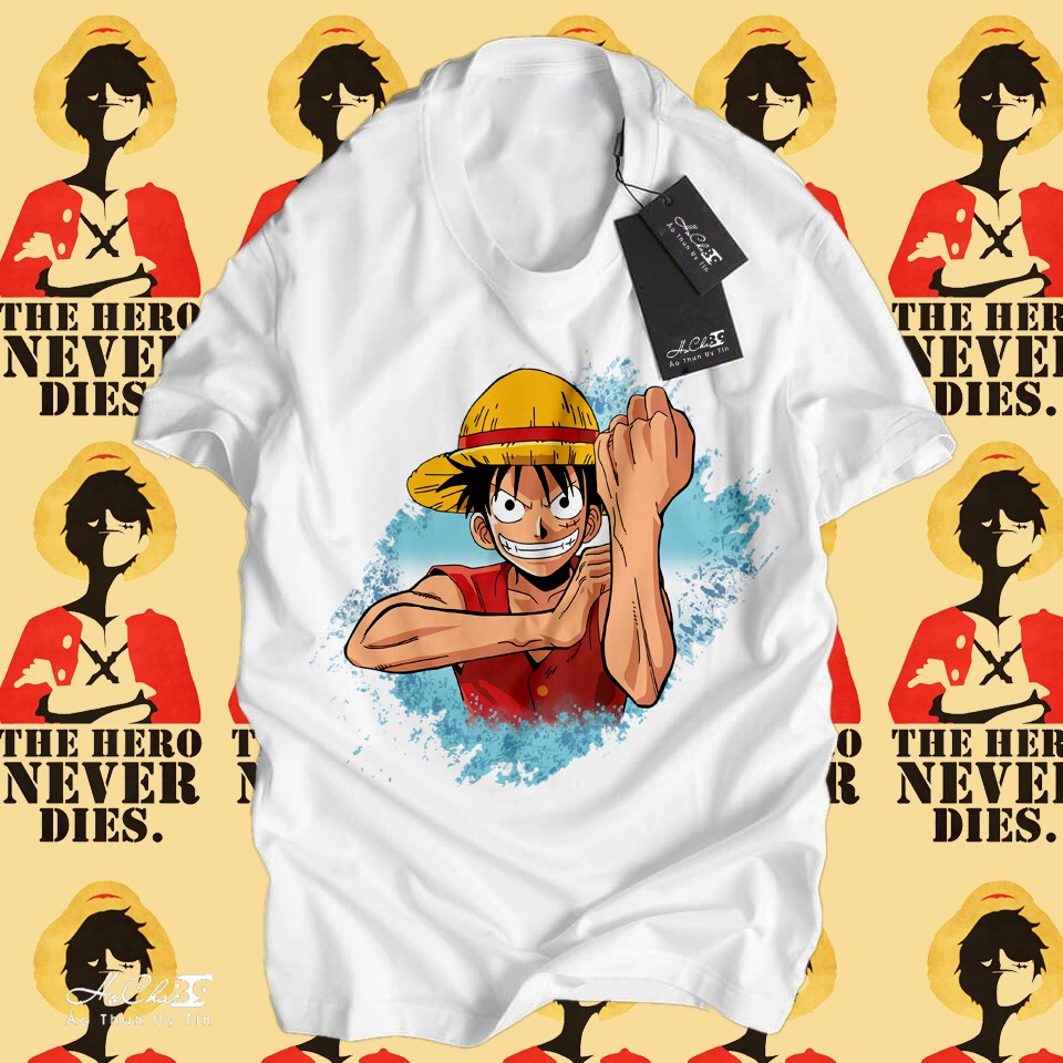 Áo ONE PIECE - Áo D-Luffy ĐẢO HẢI TẶC Độc Quyền - HoCha89 - Vải Dày Mịn May Dây Cổ Móc Xích Cao Cấp (Có Hình Thật)