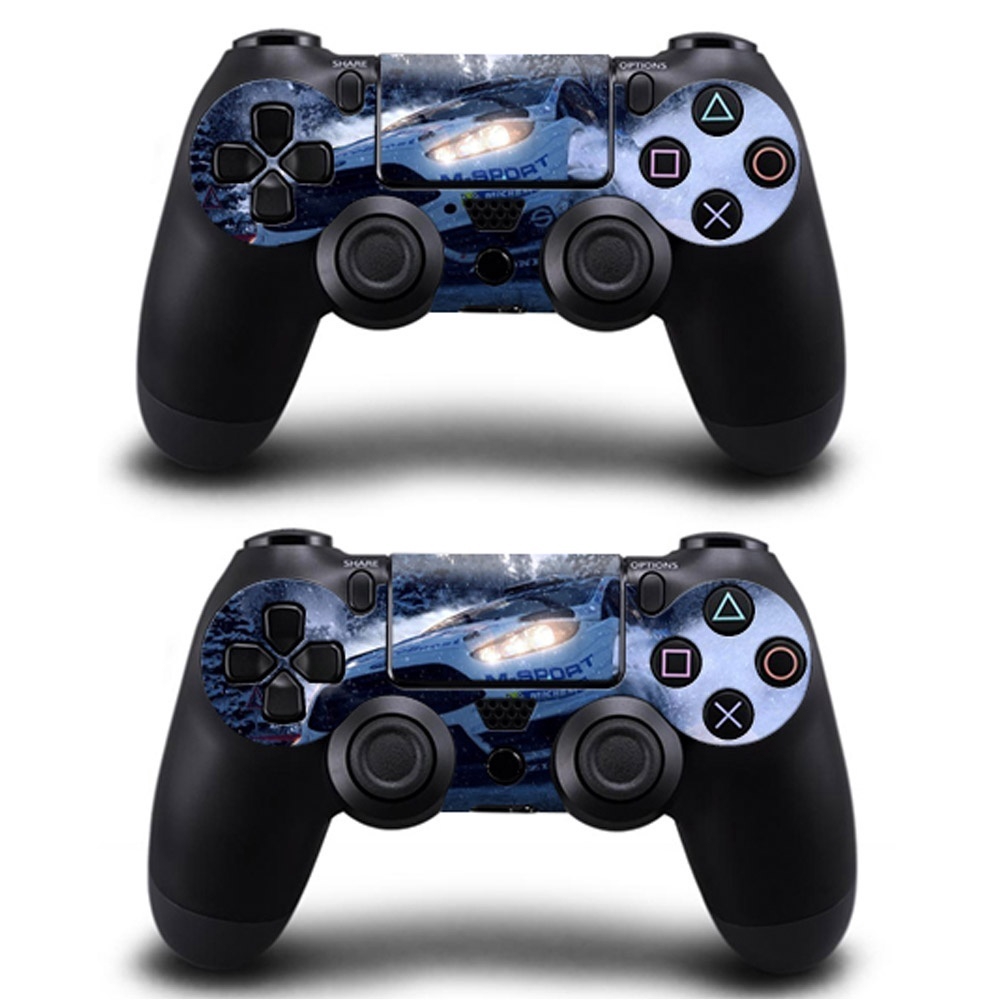 Bộ decal dán vinyl hình xe hơi thể thao độc đáo bảo vệ cho bộ điều khiển và tay cầm chơi game ps4 playstation 4