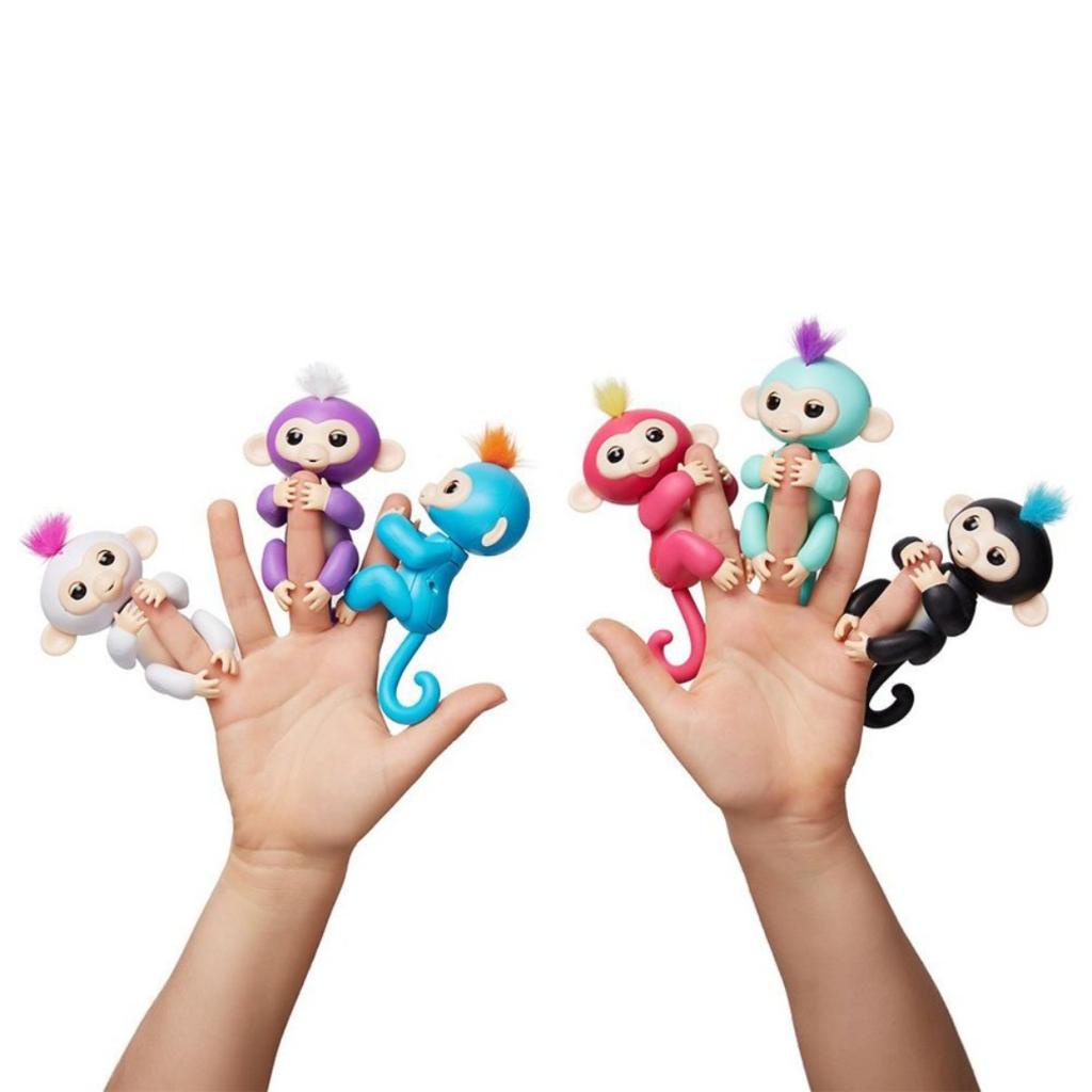 【OMB】 Toy Embrace Monkey Robert Cute Funny Fingers Sound Finger Motion Doll