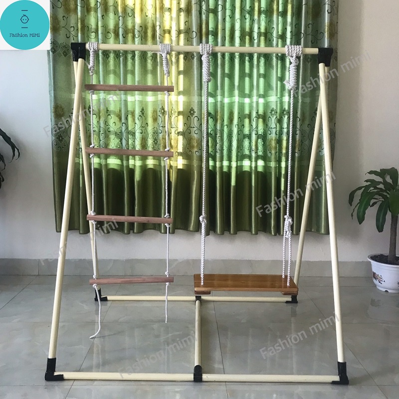 Xích đu 2 chức năng thang leo và xích đu