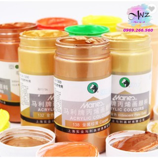 Màu acrylic Maries,Maries acrylic nhủ đồng, nhủ bạc, nhủ vàng và Acrylic quỳnh quang