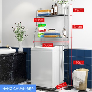 Kệ đựng đồ 2 tầng trên máy giặt ☀️FREESHIP☀️  Kệ Để Đồ Nhà Tắm và bồn cầu tiện ích 3 Tầng cao cấp