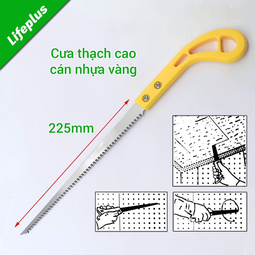 Cưa thạch cao 225mm cán nhựa vàng Trung Quốc