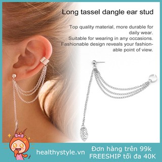 Bông tai dạng dài hình lá xinh xắn