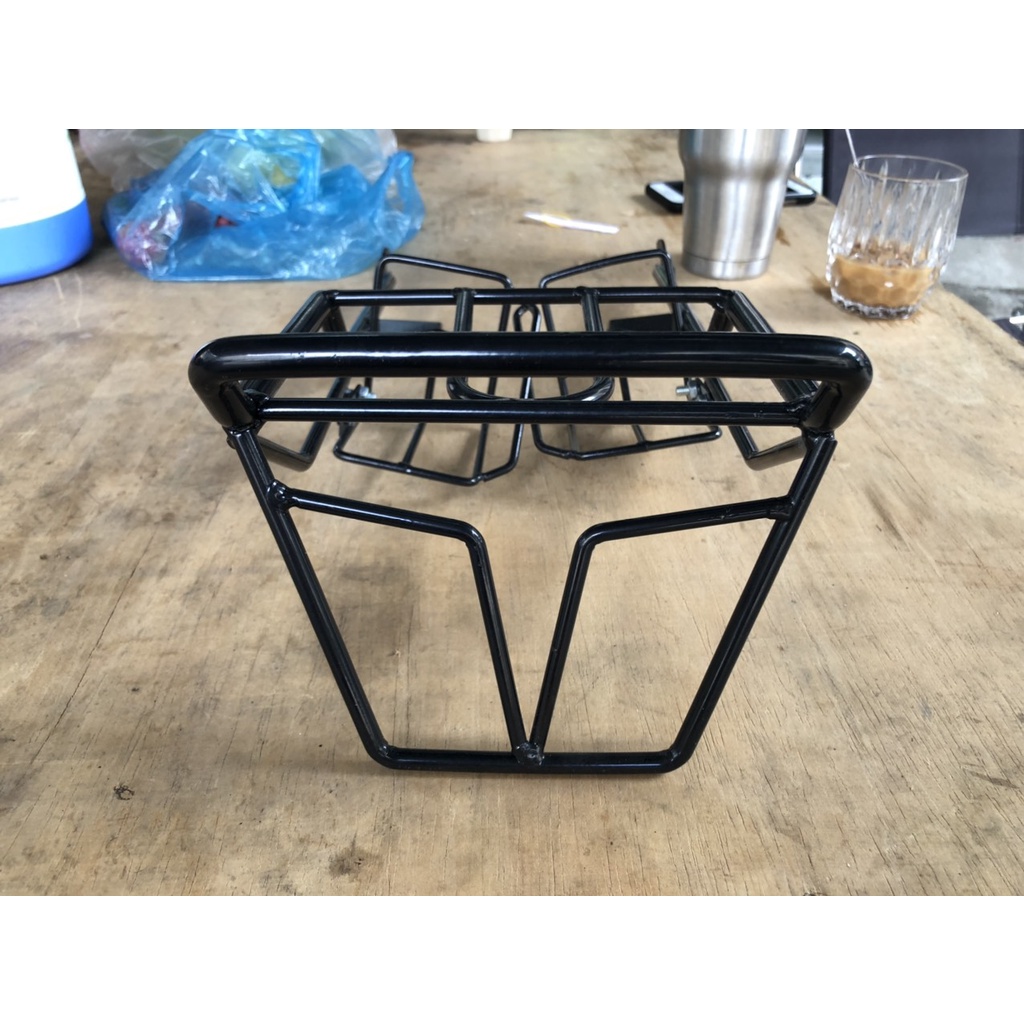 Baga đuôi có bảo vệ đèn hậu và bảo vệ xinhan hai bên cub 78-79-81-86- sơn tĩnh điện nhựa đen