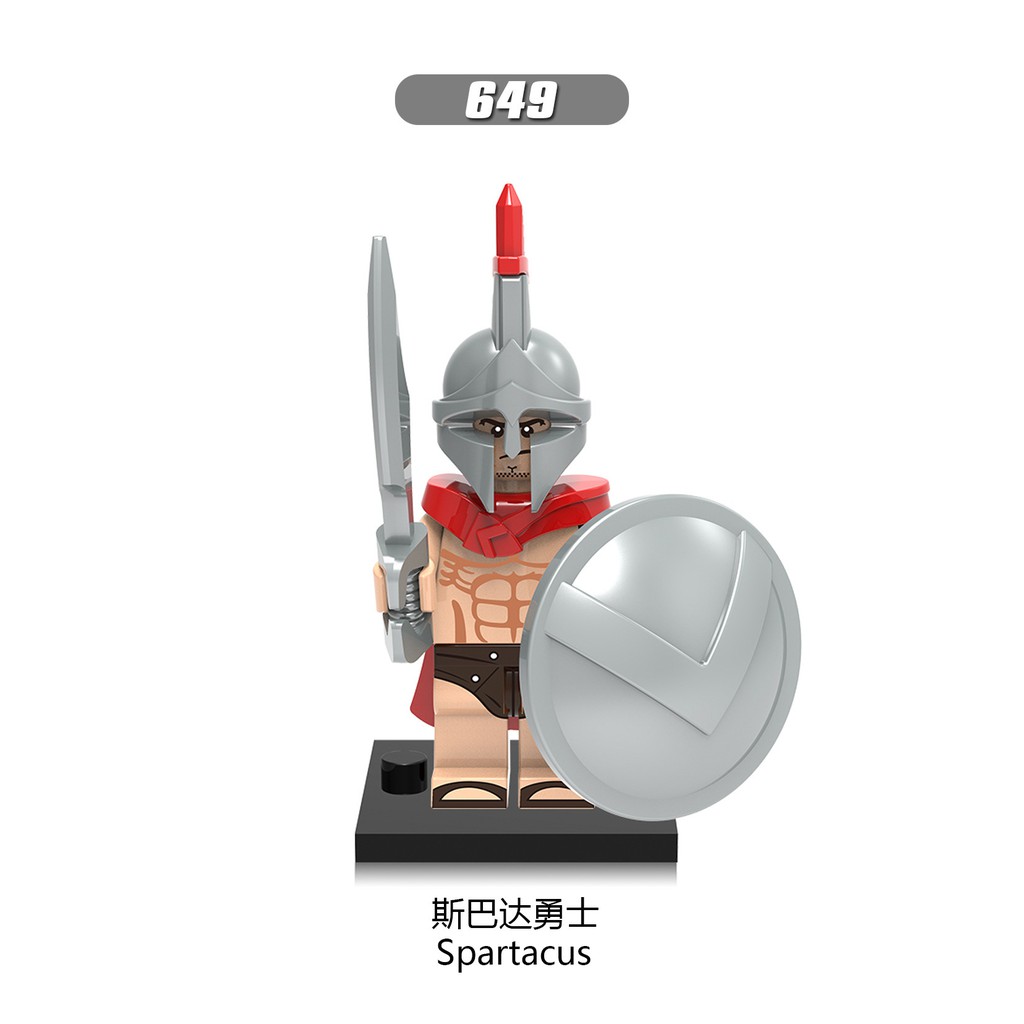 Minifigures Lính Roman Trung Cổ Lính Spartacus Mẫu Siêu Đẹp X0164