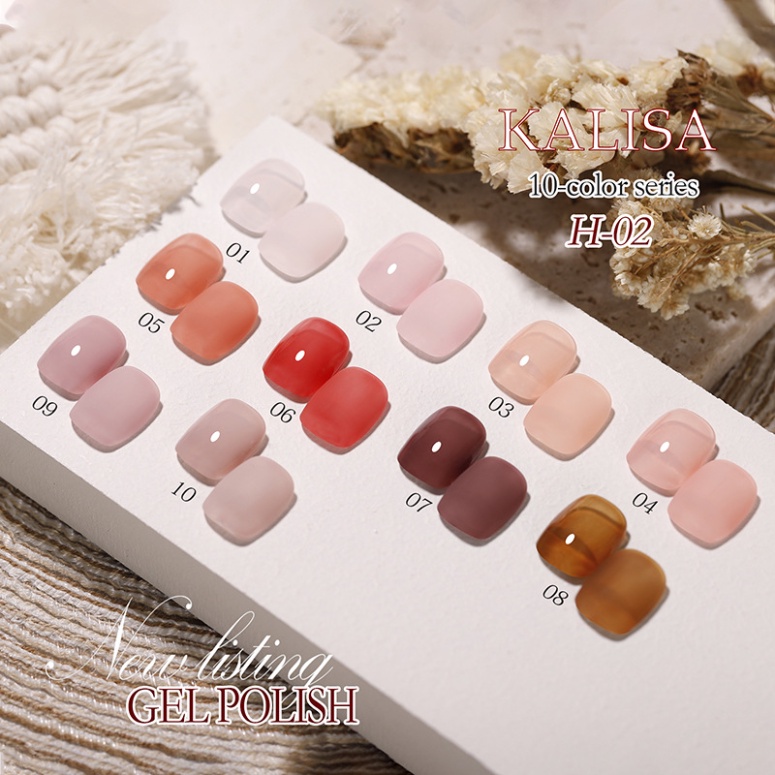 Sơn móng tay, Angels UV gel polish, Chuỗi màu thạch hồng trà H2
