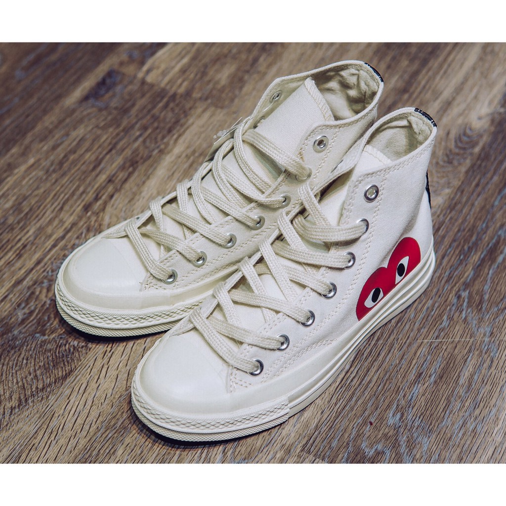[ZENA20 giảm 20k] Giày CONVERSE CDG PLAY YELLOW HIGH Cam kết chính hãng