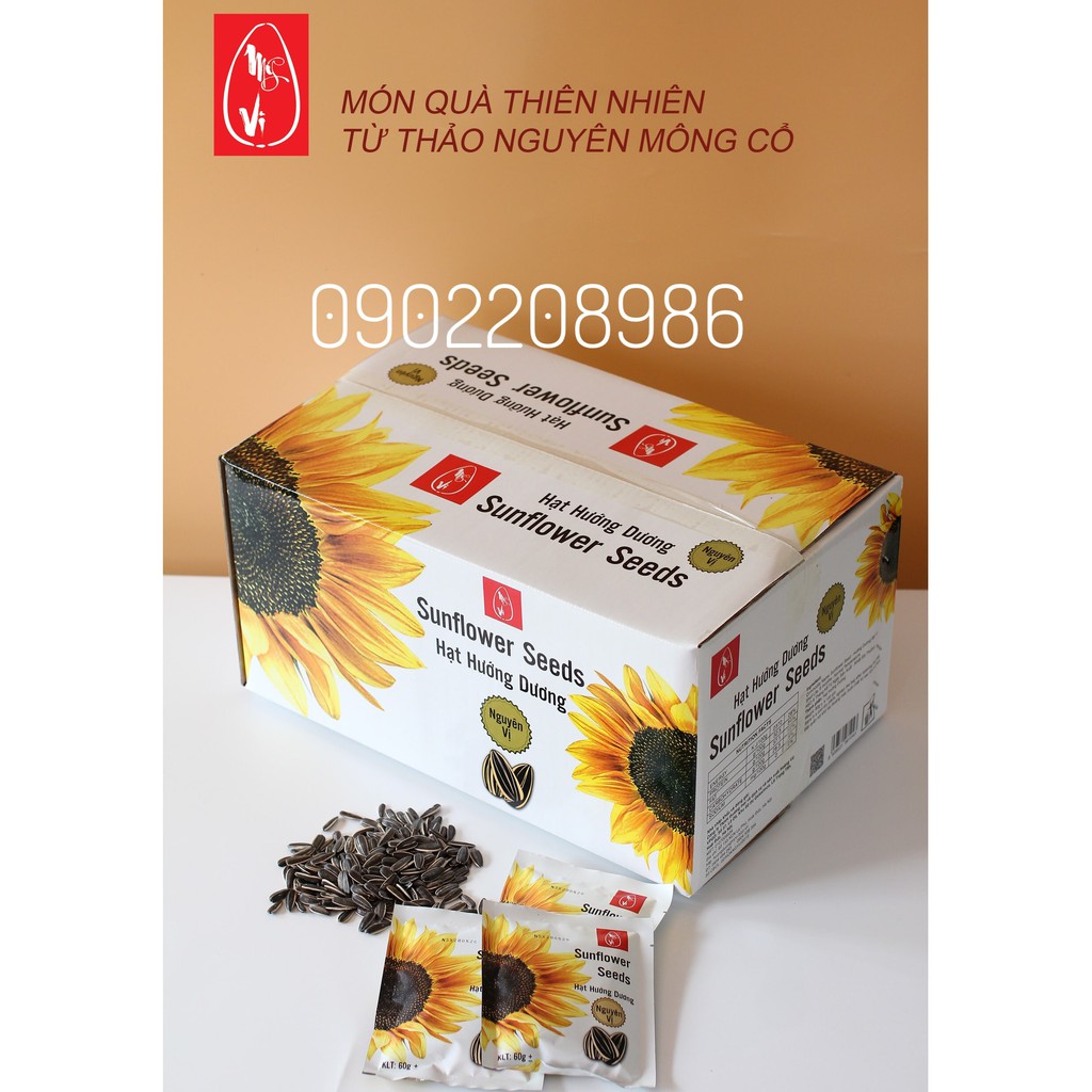 Hướng Dương Nguyên Vị 50gr (Thùng 100 Gói) - Hướng Dương Mỹ Vị