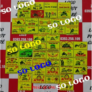 siêu combo 50 logo tem phượt phản quang