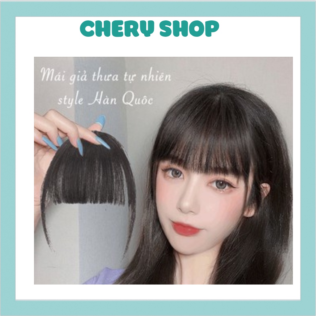 Tóc giả nữ đẹp 💄 FREESHIP 💄 tóc mái giả làm bằng tóc thật 100%