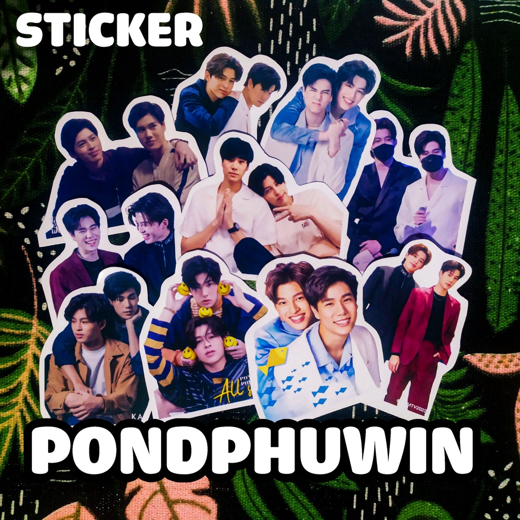 Set 10 sticker EarthMix/Ohmnon/PondPhuwin/ Chimon