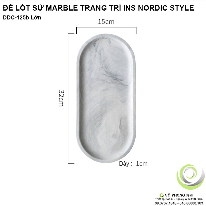 DĨA SỨ MARBLE DECOR TRANG TRÍ BÀN ĂN PHÒNG BẾP NORDIC STYLE CHỤP ẢNH SẢN PHẨM DDC-125a,b